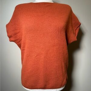 Tahari Women's Rust 100% Cashmere Sweater
